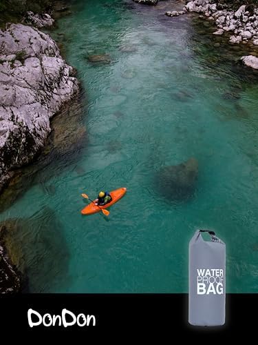 6. Bild von DonDon Dry Bag wasserdichte Tasche 2l, 5l, 10l, 15l, 20l, 30l Pack-Sack Beutel mit Schultergurt 20 Liter