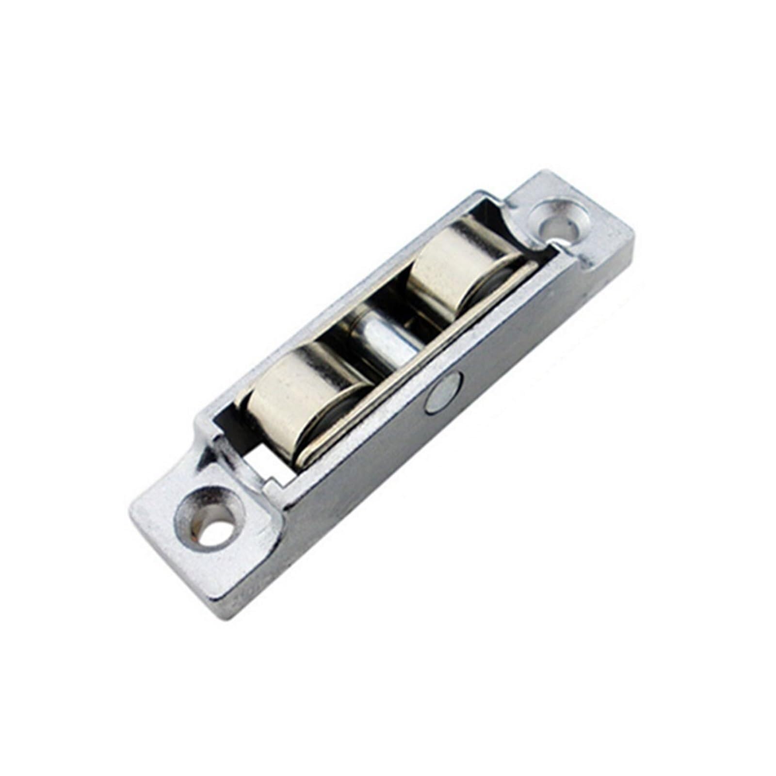 Wangshaowei Color2 Shower Door Rollers 2Pcs Stainless Steel Window Pulley Slot Wheels Silent Copper U Groove Track Door Roller Casters(Color2)