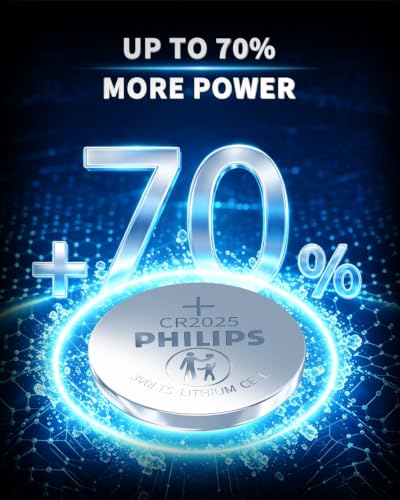 PHILIPS CR2025 3V Lithium Coin Battery (20-Pack) - CR2025 Batteries, Ultra-Thin Design for Key Fobs, Bluetooth Devices, Electronics - image 3