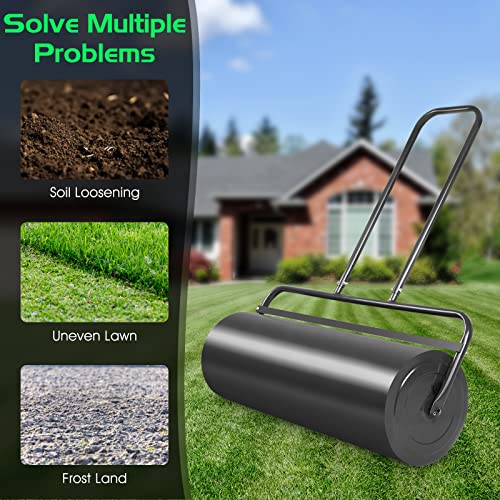 S AFSTAR 17 Gal Lawn Roller, Lawn Rollers Tow Behind Water Filled Sand Filled, Yard Roller Push Pull Behind, Lawn Soil Rollers, Grass Roller Sod Roller for Garden Lawn Yard Patio (36-inch/ 17 Gal) - Thumbnail 4