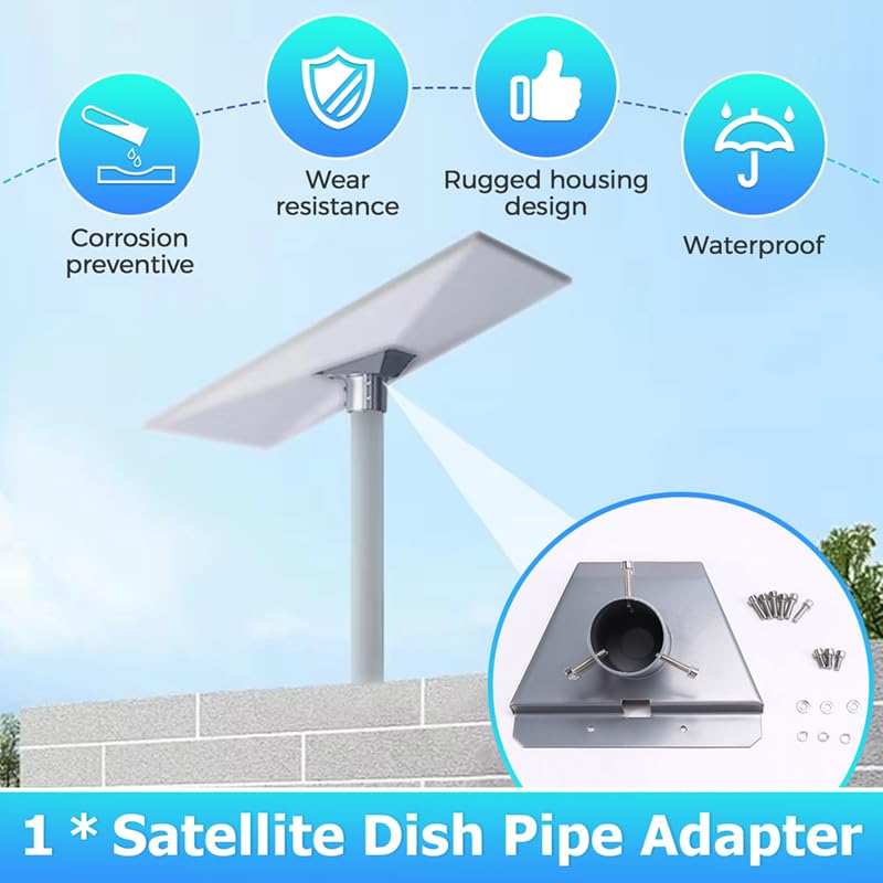 Piastra di Montaggio sul Tetto Base per Base per Antenna Satellitare Base per Antenna Montata A Parete Base per Adattatore Tubo Satellitare Base di Supporto