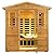 Outdoor Sauna 3 Person Infrared Sauna, Infrared Saunas for Home, 1950W Low EMF Far Infrared Sauna Old Fir Wooden Sauna with Beauty Red Light, Foldable Seat, Bluetooth, Chromotherapy Lamp, Reading Lamp