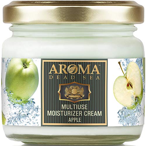 Aroma Multiuse Moisturizing Body Cream - Dry Skin Cream with Dead Sea Minerals - Skin Moisturizer for Body Face Hands Feet - Hydrating Hand Cream with Natural Fruit Extracts Oils Vitamins - 3.4 Fl Oz