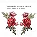 Banfeng 12pcs Rose Embroidered Lace Flower Applique Patches for Arts Crafts DIY Decor, Jeans, Jackets, Clothing, Bags