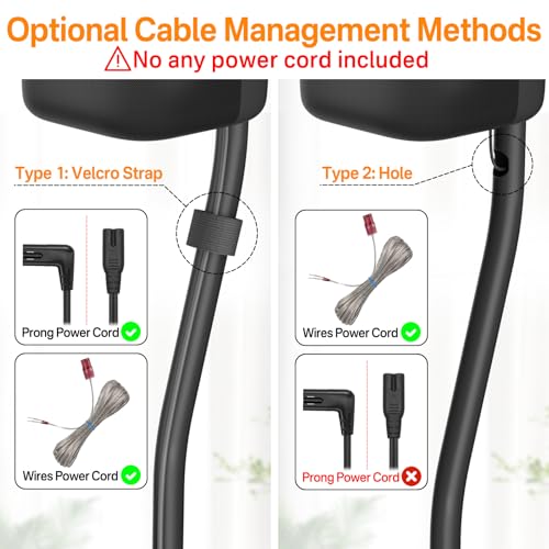 image for notiela Height Adjustable Speaker Stand Pair Extend 33