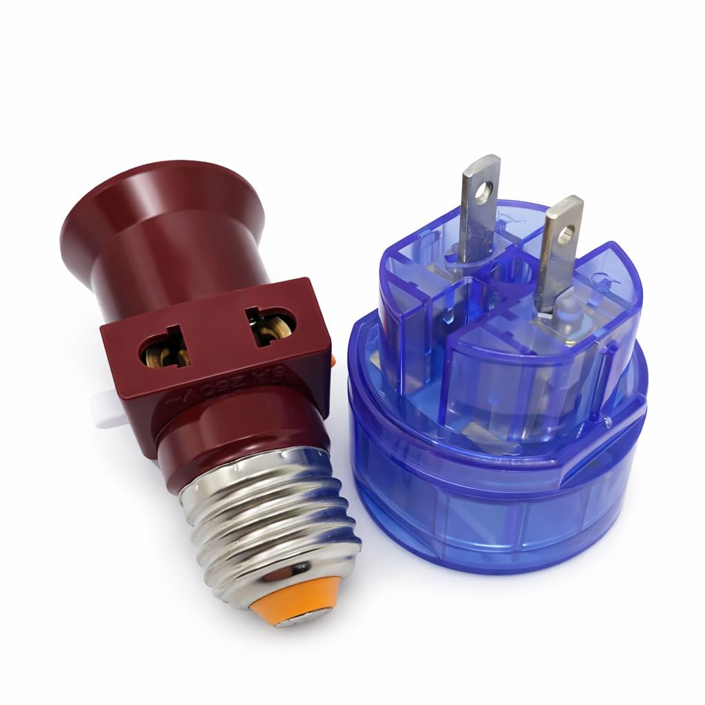 Lote de 3 Casquillo adaptador E27 ladrona a con interruptor 6 A