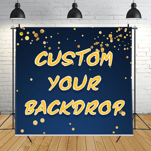 ZZBLWLGD 7x10ft Custom Backdrop Personalized Customized Photo Backdrop with Picture Customize Party Backdrop for Graduation Valentine's Day Anniversary Wedding Birthday (84x120in)