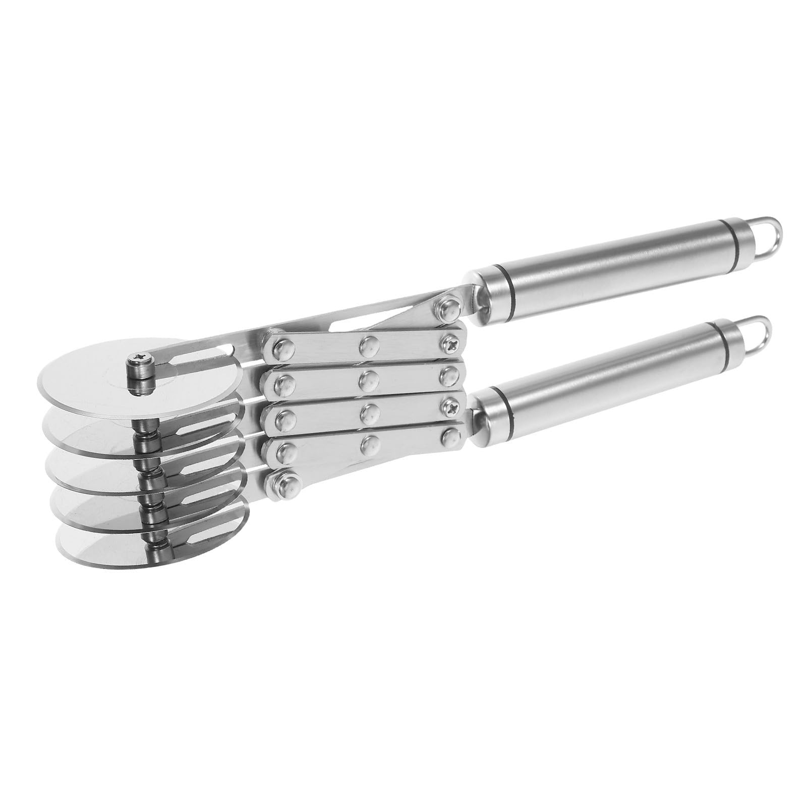 Cortador de Pizza Rueda de Acero Inoxidable Plata para Masa y Galletas