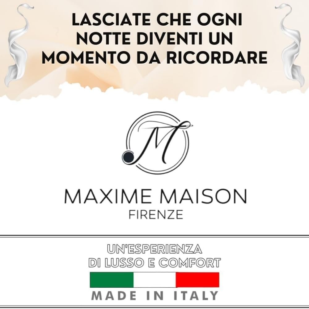 MAXIME MAISON - Coprirete Matrimoniale 160x190 Trapuntato con Imbottitura, Lacci agli Angoli, Copri Rete Letto Matrimoniale Anallergico e Antiacaro, Traspirante, Manifattura Made in Italy