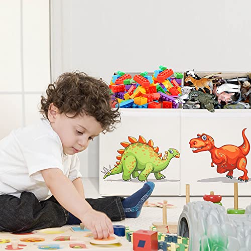 Toy Box For Boys, Toy Chest For Boys,Sturdy & Foldable, Removable Divider Storage Bins, Large Kids Toy Storage Organizer For Nursery Room, Playroom, Closet, Home Organization, 40.6X14X16.5 Inch #TOP6