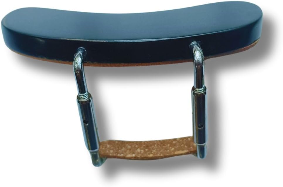 Mandolin Armrest - Professional Ebony or Rosewood - Choice of Gold or Chrome Plated Hardware - Fits Standard Mandolins (EBONY GOLD CLAMP)