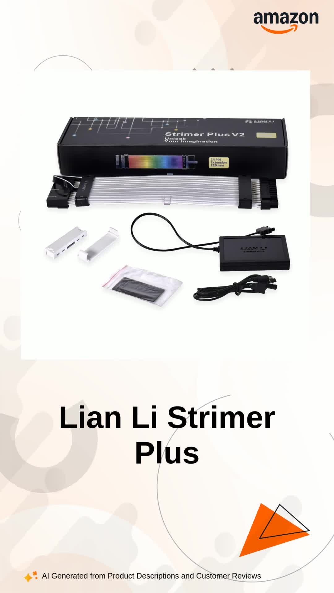 Lian Li Strimer Plus 24 V2 LED Extension Cable for 24 Pin