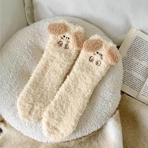 Image of Benefeet Sox Cute Fuzzy Socks for Women Girls - Fluffy Cozy Warm Winter Funny Animal Slipper Plush Sleeping Socks