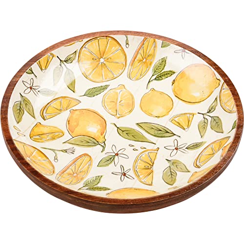 Primitives-by-Kathy-Serving-Lots-Of-Lemons-Decorative-Serving-Bowl Primitives by Kathy Serving Lots Of Lemons Decorative Serving Bowl