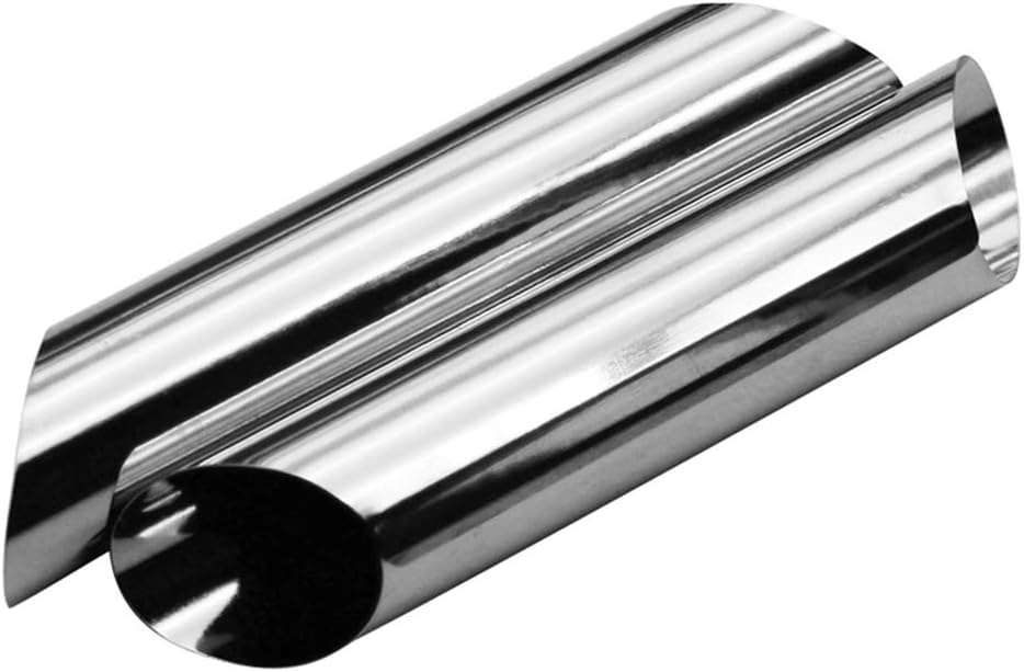 Cabilock 4pcs Stainless Steel Pastry Molds for Croissant Cannoli Baking Cylindrical Bakeware Forms Reusable Easy Homemade Desserts and Appetizers