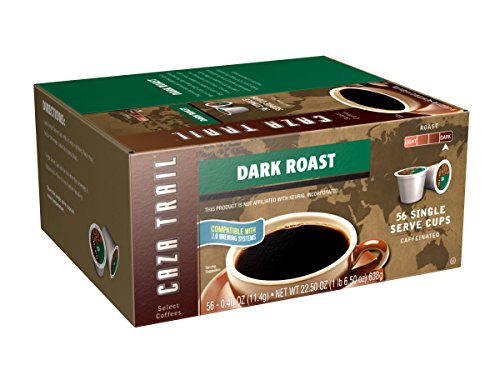 Caza Trail Coffee, Dark Roast, 56 Single Serve Cups