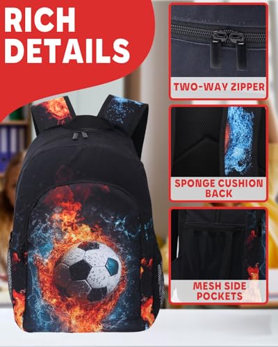 Soccer Backpack, Soccer Gifts Backpack for Men Women4