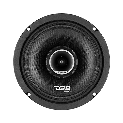 Ds18 Pro-Zt6 6.5-Inch 2 Way Pro Audio Midrange Speakers With Built-In Bullet Tweeter 4-Ohms 450W Max 225W Rms Water Resistant - Red Metal Mesh Grill Included (1 Speaker) #TOP3