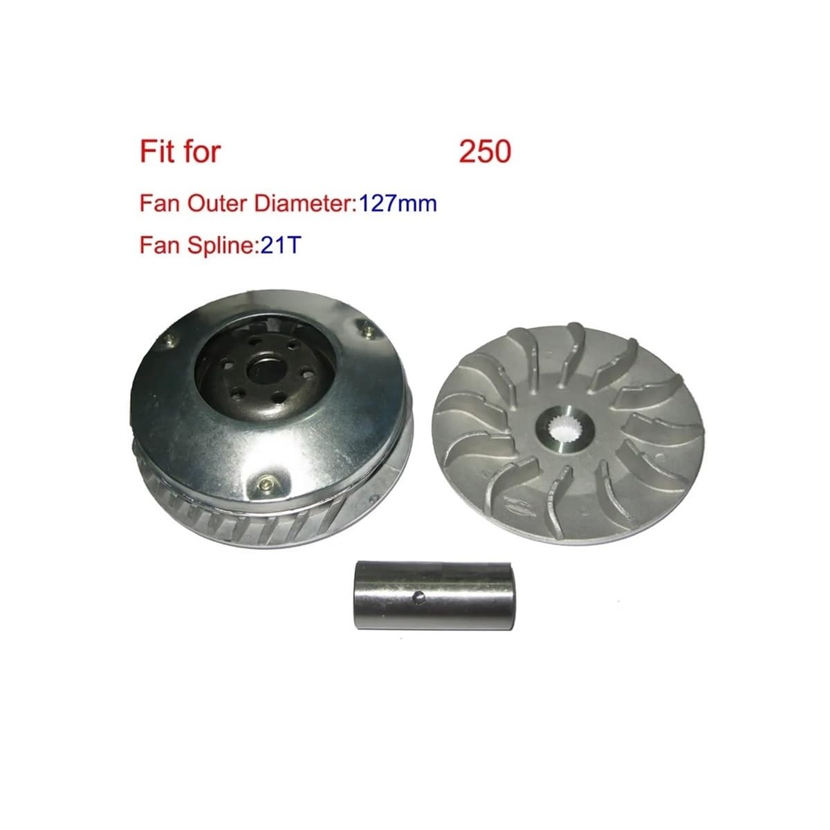 Kit variador de 128 mm y 21 Dientes, 172 mm, for ATV, Buggy y Scooter CH250 CN250 250 250 CC