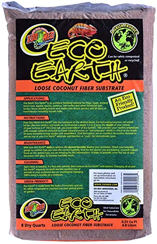 DBDPet \'s Bundle 2 Pack Zoomed Eco Earth Loose Coconut Fiber Reptile Substrate 8 quarts | by Zoomed & Includes Attached Pro-Tip Guide