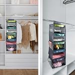 5 Shelf Weekly Clothes Organizer for Kids Daily (Grey) - Image 7