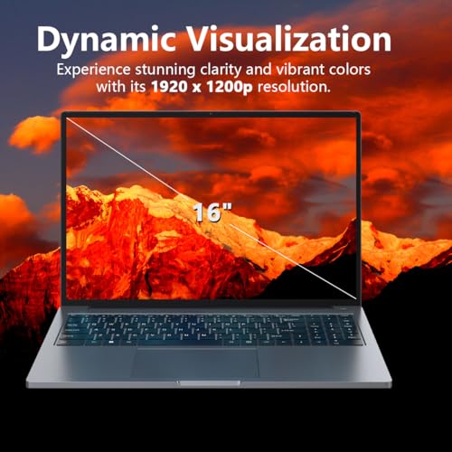 Image of ZOLWAYTAC Gaming Laptop 16 inch Ultra-Slim-Intel Core i5(Up to 3.5GHz),12GB DDR4+512GB SSD,1920x1200 IPS 16:10 Display,WiF& BT,HDMI /Type-C,Aluminum Body for Working&Playing,Suitable for Light Gaming,Gray