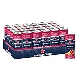 Sanpellegrino Naturali Melograno & Arancia, Orangen-Granatapfel-Limonade mit 10% Orangensaft und 5% Granatapfelsaft (aus Konzetrat), 24er Pack (24 x 330ml) Einweg-Dosen