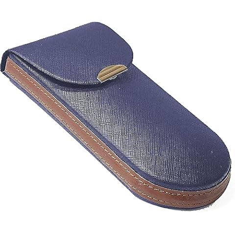Amazon.co.jp Exclusive: 2802-03 Glasses Case, Semi-Hard, Vertical, Compact, Thin, Monocok, Slim, Portable, Convenient, Navy… Cover