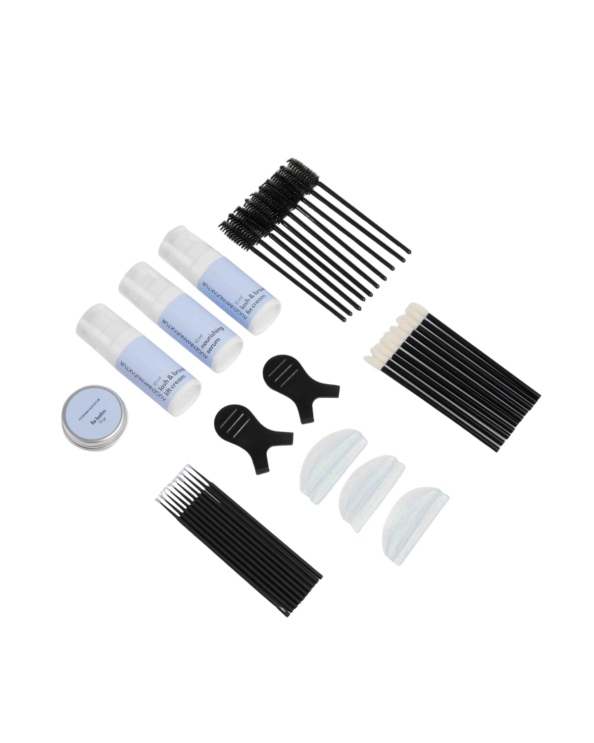 Augenmanufaktur Korean Lash & Brow Lift Set – professionelles 2in1 Wimpernlifting & Augenbrauen Lifting Kit mit Keratin, Hyaluron & Arganöl