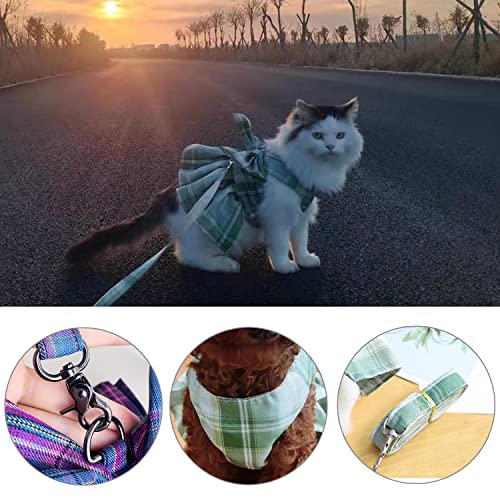 Dog Harness Dress with Leash Set Cute Pet Rabbit Cat Clothes - D Ring Outfits for Small Dogs Skirt Doggy Puppies Kitten… - Image 5