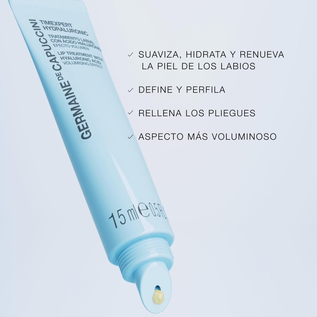 Germaine de Capuccini - Timexpert Hydraluronic - Tratamiento de Labios con Ácido Hialurónico - Bálsamo Labial de Textura Oleosa con Efecto Volumen - 15 ml