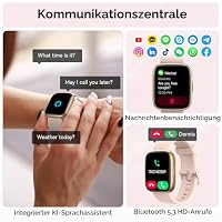 Smartwatch Damen Herren, 1.83" HD Fitness Tracker mit Alexa/Telefonfunktion – Ansicht 2