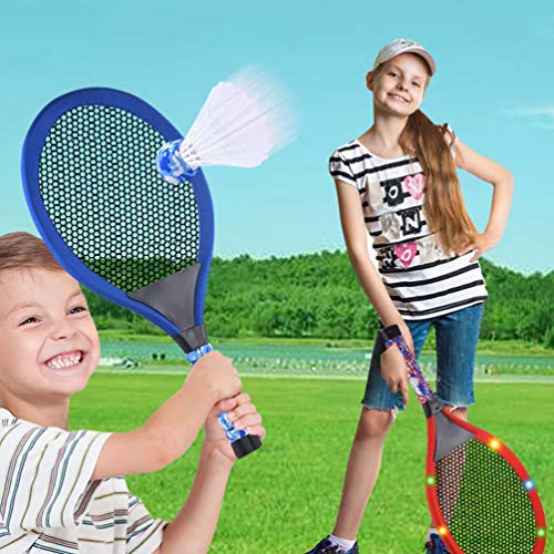 BESPORTBLE 1 Conjunto de Raquete de Tênis Infantil Com Brinquedos de Raquete de Plástico Leve E Lumi