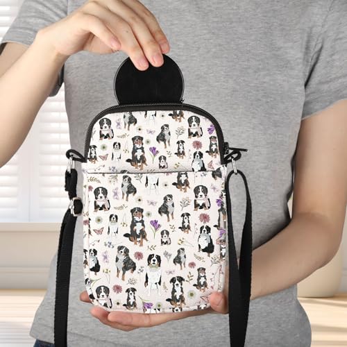 JNIAP Bernese Mountain Dog Crossbody Bag Bernese Dog Lover Gift Bernese Dog Mom Gift Bernese Dog Shoulder Bag 7