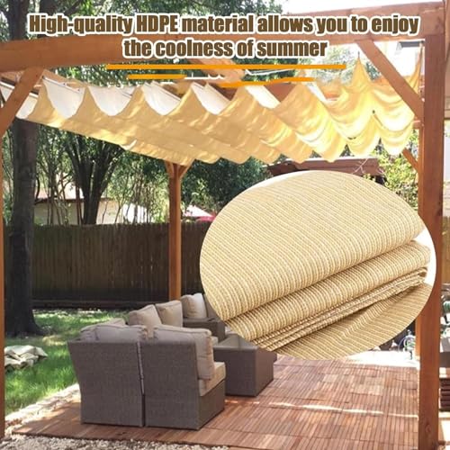 Parasol en forma de U toldo retráctil impermeable para exteriores 3