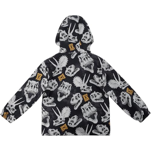 Image of ESTAMICO Boys' Fashion Fleece Jackets Kids Winter Hooded Coat Windproof Rain Resistant Windbreaker