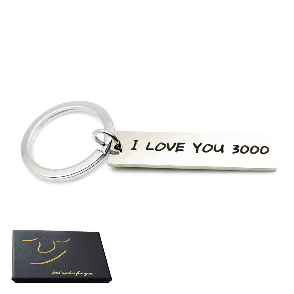 I Love You 3000 Keychain Boyfriend Girlfriend Anniversary Valentines Day Gift Keyring Wife Husband Christmas Gifts Mothers Fathers Day Present Buy Online In Cayman Islands At Cayman Desertcart Com Productid