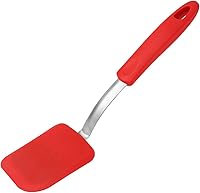 Vista 9 de Espátula, espátula giratoria, espátula de silicona antiadherente, asistente de calor antiadherente, poste de acero inoxidable de 10 pulgadas, mini