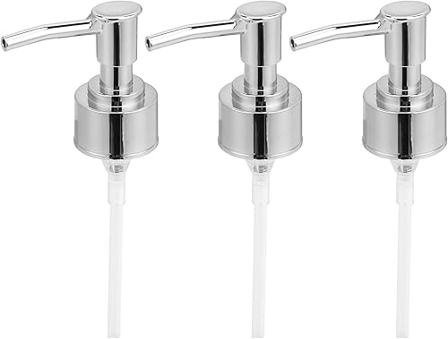 Keenso Dispensador de jabón dorado para encimera, 3 unidades, a prueba de óxido, reemplazo, BPA