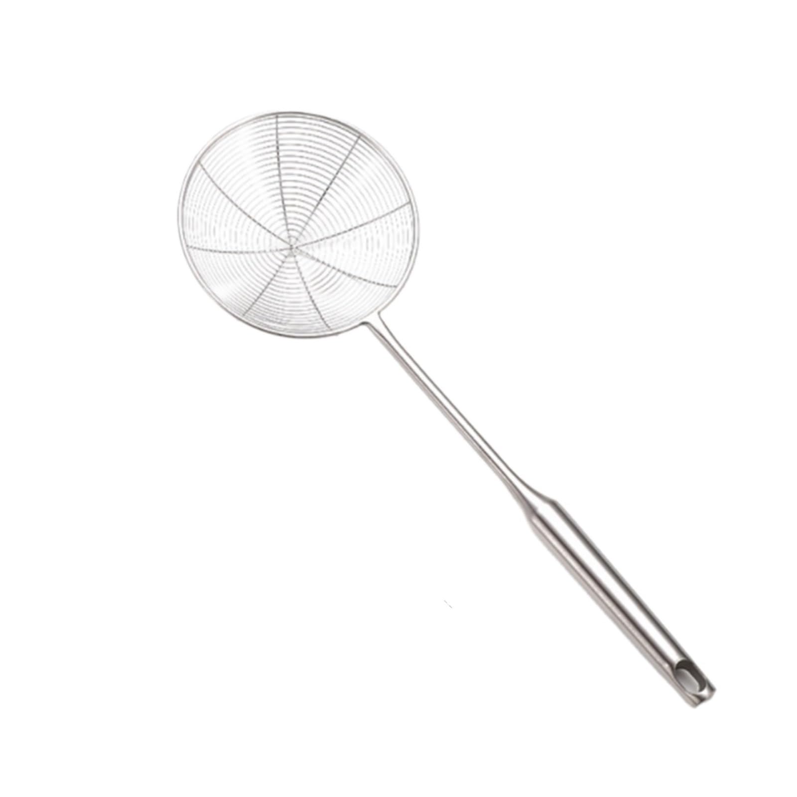 Écumoire De Cuisine, Passoire en Acier Inoxydable, Outil pour La Cuisson des Pâtes Et des Plats Chauds, Entonnoir pour La Cuisine(Argent-A-18Cm)