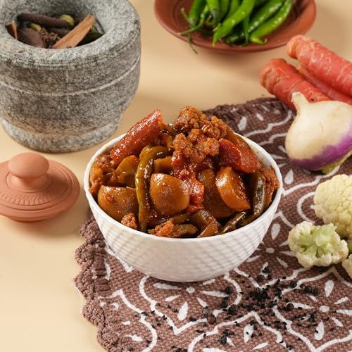Image of Pahadi Tales Mixed Vegetable Pickle 200g | Mix Veg Achar in Pure Mustard Oil | Sundried Homestyle Himalayan Achaar | Seasonal Sabziyon ka Achar | Traditional Recipe | Made in Jammu & Kashmir