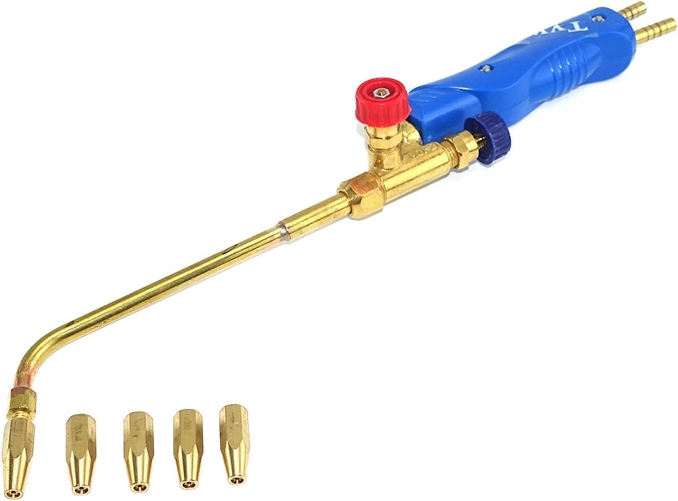 Palnik Spawalniczy 5szt Dysze Palnik Do Gazowego H01-2 Tlen Propan Acetylen Skroplony Gaz Do Stali Miedź Aluminium Srebro Zestaw Palnika Spawalniczego, Acetylene, Torch(5pcs Nozzle)