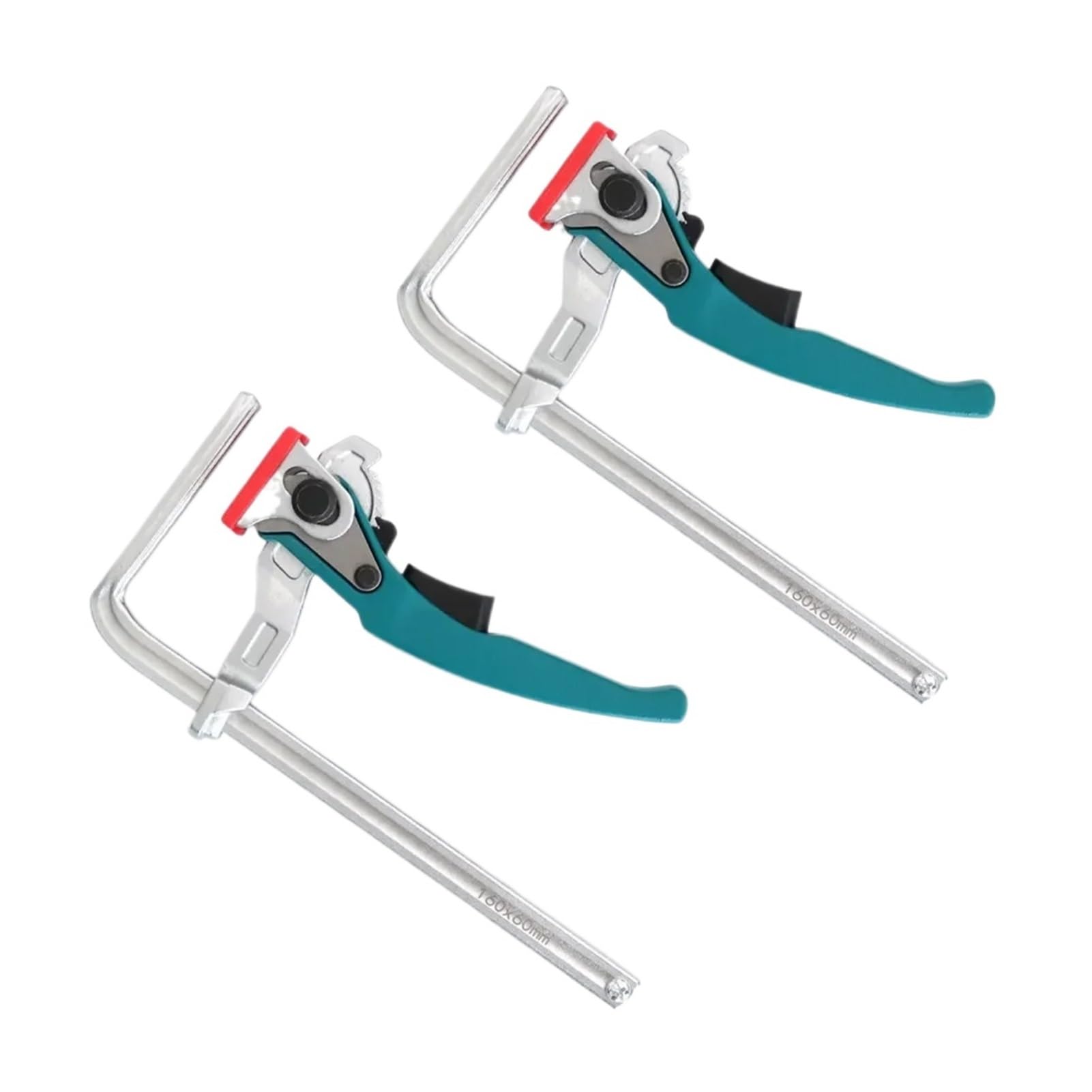 2pcs Ratcheting Table Clamp, Quick Release Clamp(Green)