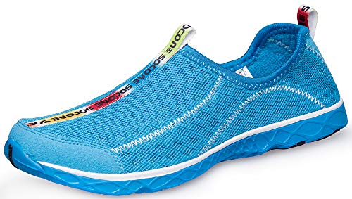 Image of Men's Quick Drying Aqua Water Shoes,3-Second Drainage & All-Terrain for Swimming,Hiking,Yoga