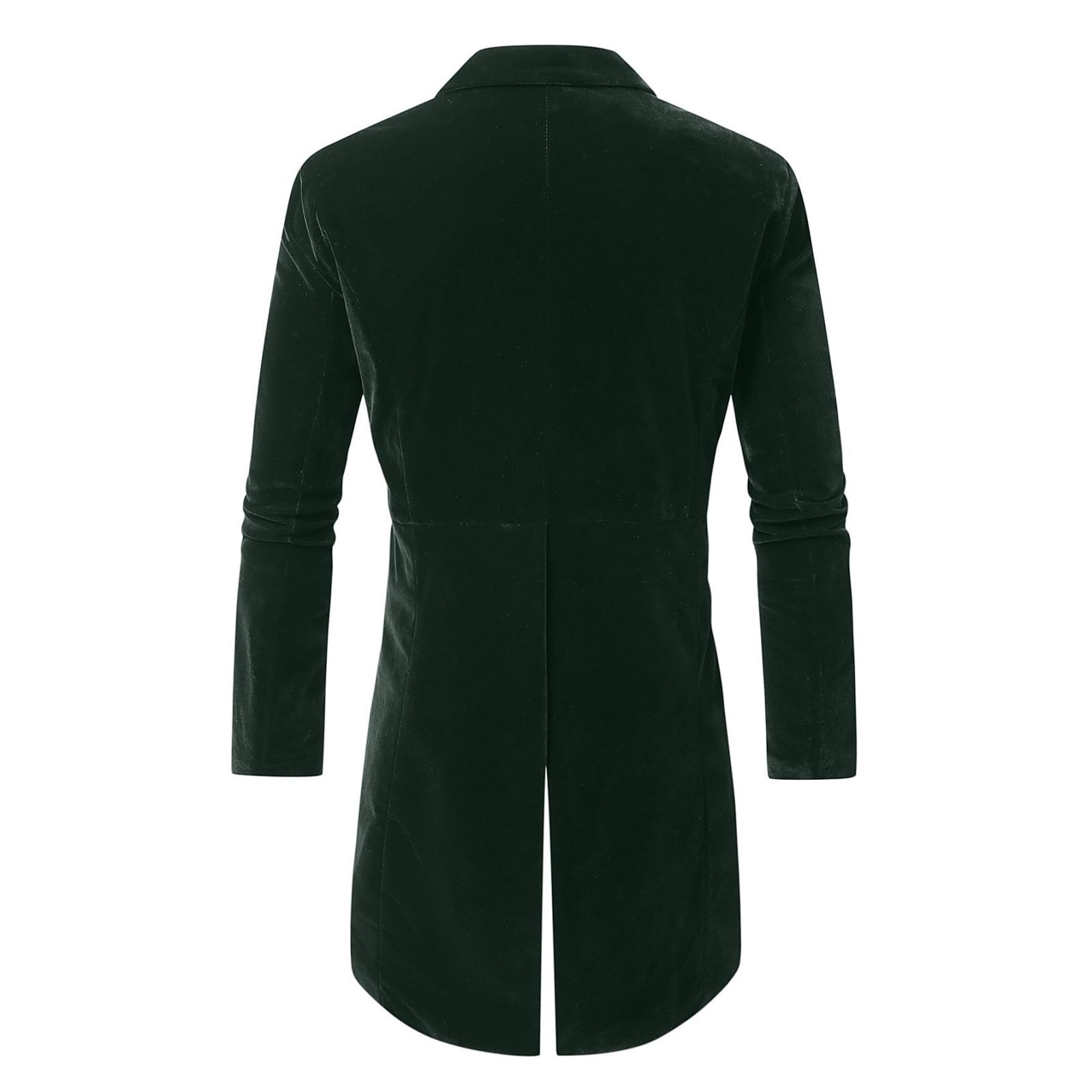 Generisch Giacca da uomo smoking elegante con risvolto in velluto, blazer slim fit, per cena, matrimonio, ballo di fine anno, Natale, giacca slim fit, cappotto frack, casual, feste, blazer