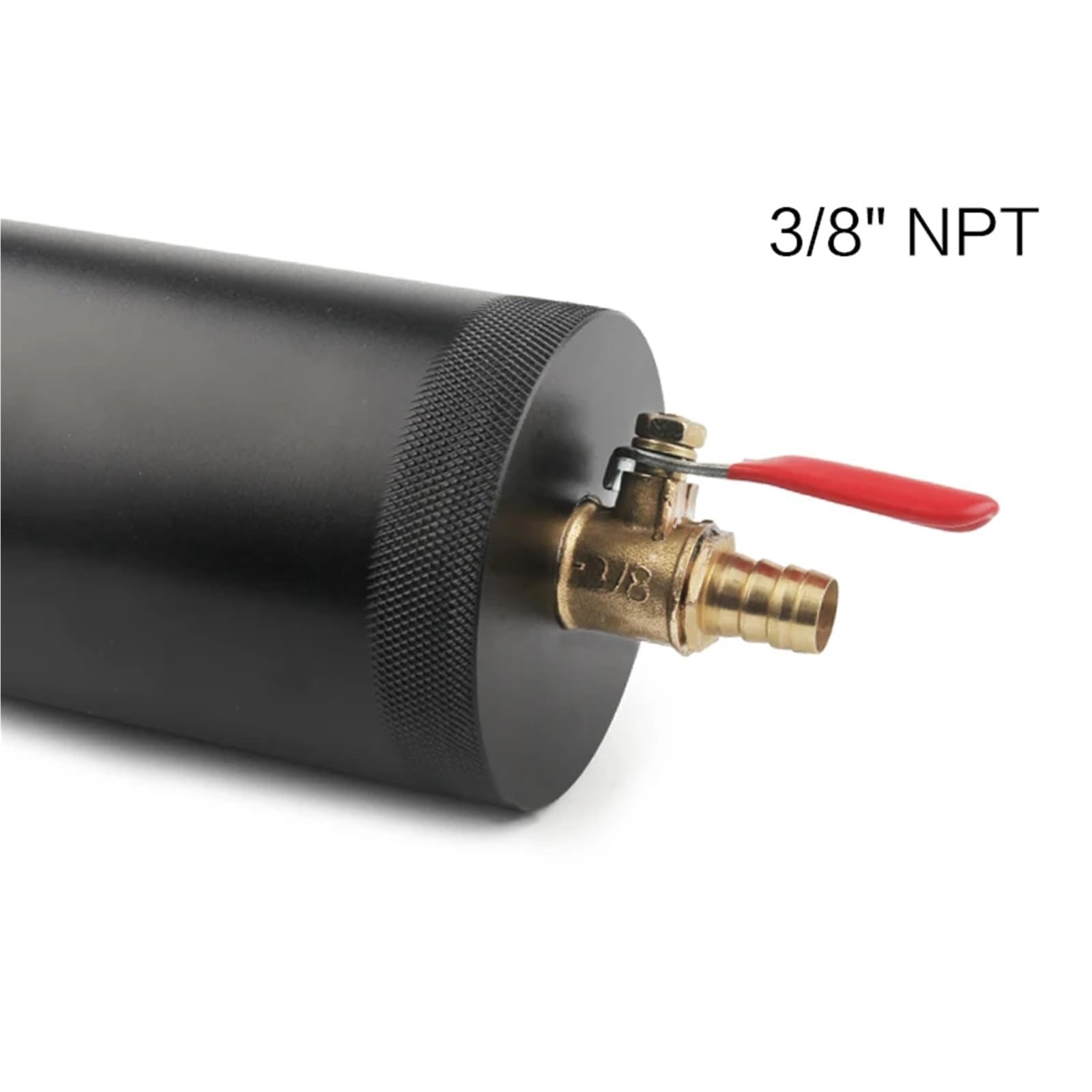 Engine Ventilation Kits Serbatoio di raccolta olio lungo universale in alluminio billet con deflettore a 2 porte e filtro di sfiato, mini separatore dell'olio del motore