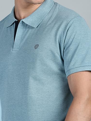 Image of Lux Cozi Men Cotton Solid Regular Fit Polo Shirt