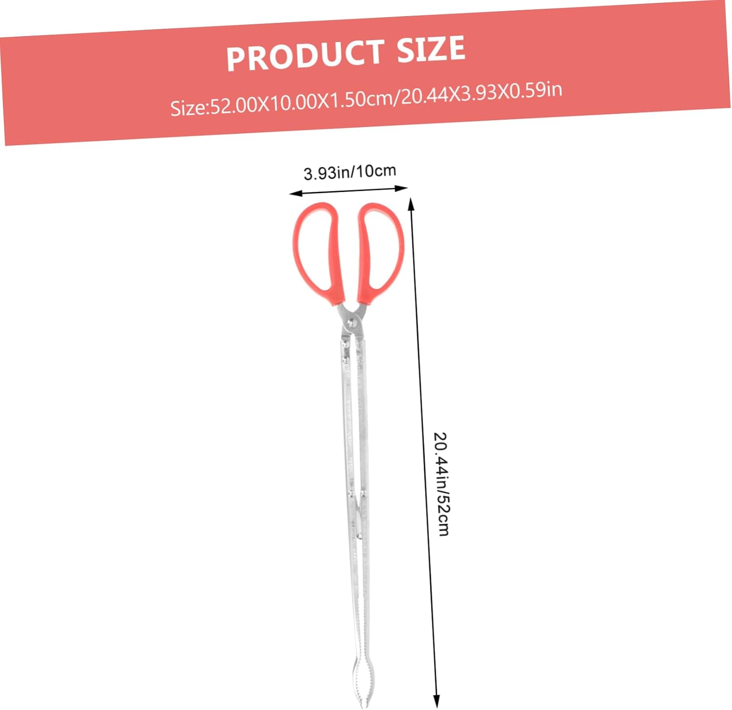 2pcs Stainless Steel Charcoal Tongs for Firewood, Fireplace