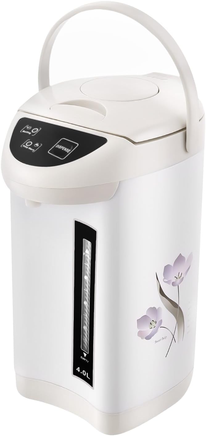 4L Hot Water Dispenser,750W Water Boiler & Warmer w/Visual Water Level Screen Stainless Steel Instant Electric Hot Water Boiler&Warmer w/ 3 Water Dispensing Modes,for Milk Tea Coffee