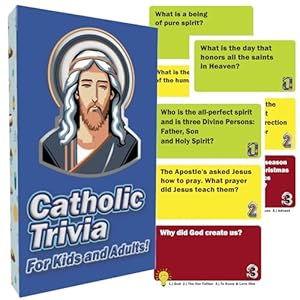 Catholic Trivia Game, Catholic Game – Fun & Educational Quiz on Catholic Catechism and Church Teachings for Families, Kids, Teens, and Adults | Perfect for Catholic Faith Formation & Gifts